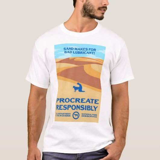 砂が悪い潤滑剤を作る – 責任を持ってProcreate Tシャツ (正面)