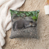 砂で眠っているバク クッション (ブランケット)