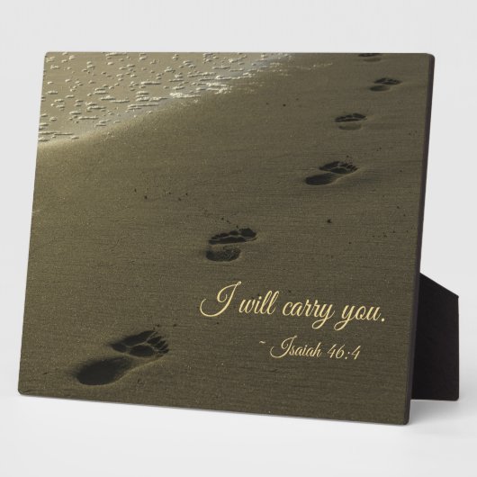 砂で足運跡をつけよう フォトプラーク (側面)