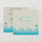 砂とアクアのアニバーサリー ビーチ インビテーション (正面/裏面)
