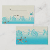 砂とアクアの座席表結婚の海辺 プレイスカード (正面/裏面)
