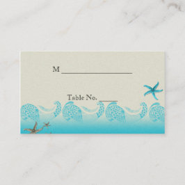 砂とアクアの座席表結婚の海辺 プレイスカード