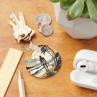 砂とサーフキーリング キーホルダー