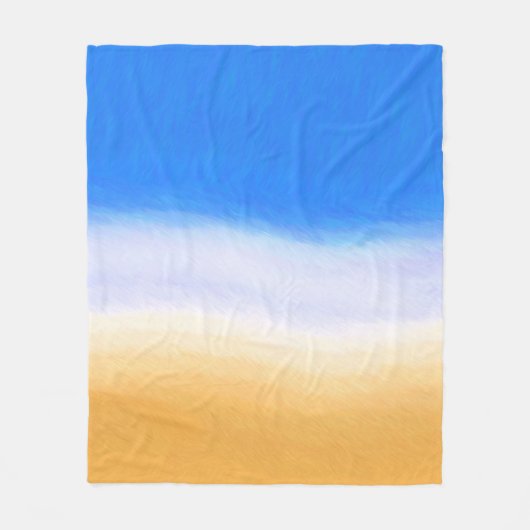 砂とサーフ フリースブランケット (正面)