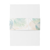 砂とパームビーチのウェディング 招待状ベリーバンド (裏面例)