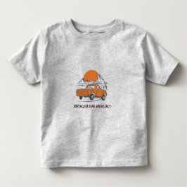 砂と後悔に支えられた砂漠キャンプ トドラーTシャツ