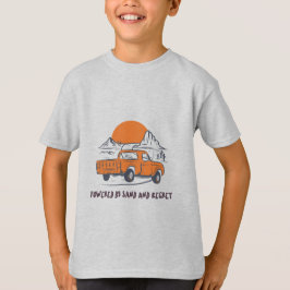 砂と後悔に支えられた砂漠キャンプ Tシャツ