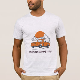砂と後悔に支えられた砂漠キャンプ Tシャツ