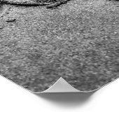 砂と愛とビーチの写真芸術 ポスター (角)