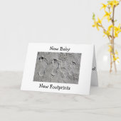 砂と新生児 カード (黄色い花)