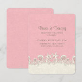 砂と星のピンクビーチ レセプションカード エンクロージャーカード (正面/裏面)