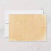 砂と海のシェル/ビーチ結婚式RSVP 出欠カード (裏面)