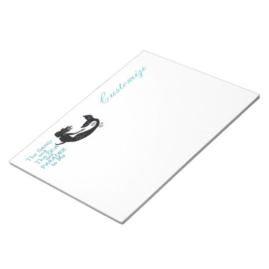 砂と海のビーチマーメイドサンダー_コーブ ノートパッド (アングル)