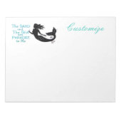 砂と海のビーチマーメイドサンダー_コーブ ノートパッド (正面)