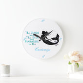 砂と海のビーチマーメイドサンダー_コーブ ラージ壁時計 (ホーム)