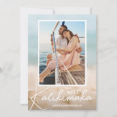 砂と海のビーチ写真メレカリキマカ シーズンカード (正面)