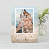 砂と海のビーチ写真メレカリキマカ シーズンカード (スタンド正面)