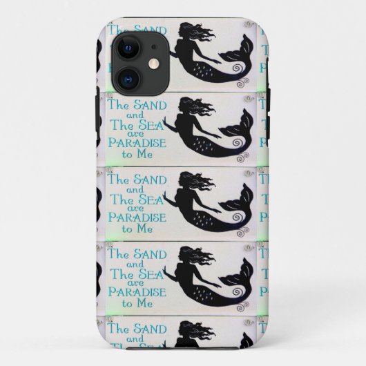 砂と海のマーメイドの携帯電話 Case-Mate iPhoneケース (裏面)