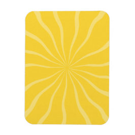 砂と海の明るい黄色の太陽の光の夏 マグネット