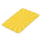 砂と海の明るい黄色の太陽の光の夏 マグネット (左側)