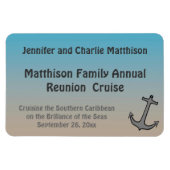 砂と海の暗いステートルームドアマーカー2 マグネット (横)