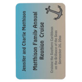 砂と海の暗いステートルームドアマーカー2 マグネット (縦)