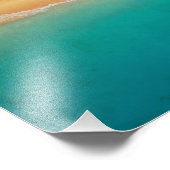 砂と海の海岸線写真 フォトプリント            (角)