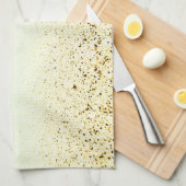 砂と海の穏やかな沿岸 キッチンタオル (四つ折り)