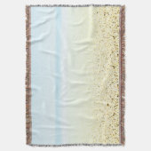 砂と海の穏やかな沿岸 スローブランケット (正面縦)