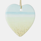 砂と海の穏やかな沿岸 セラミックオーナメント (右)