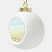 砂と海の穏やかな沿岸 セラミックボールオーナメント (右)