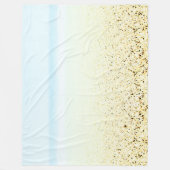 砂と海の穏やかな沿岸 フリースブランケット (正面)