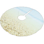 砂と海の穏やかな沿岸 ブラッシュドポリエステルツリースカート (アングル)