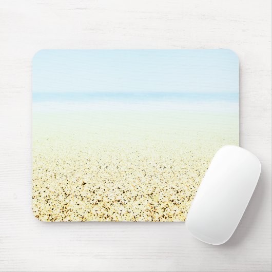 砂と海の穏やかな沿岸 マウスパッド (マウス)