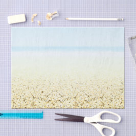 砂と海の穏やかな沿岸 薄葉紙