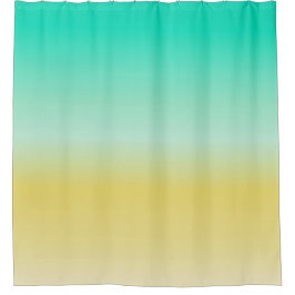 砂と海の色グラデーション シャワーカーテン