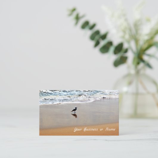 砂と海ビーチ 名刺 (スタンド正面)
