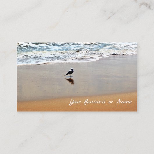 砂と海ビーチ 名刺 (正面)