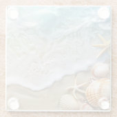 砂と海 ガラスコースター (裏面)