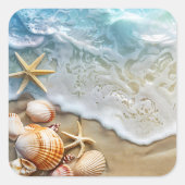 砂と海 スクエアシール (正面)