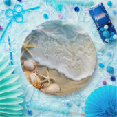 砂と海 ペーパープレート (パーティー)