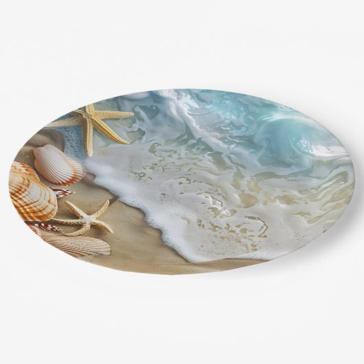 砂と海 ペーパープレート (アングル)