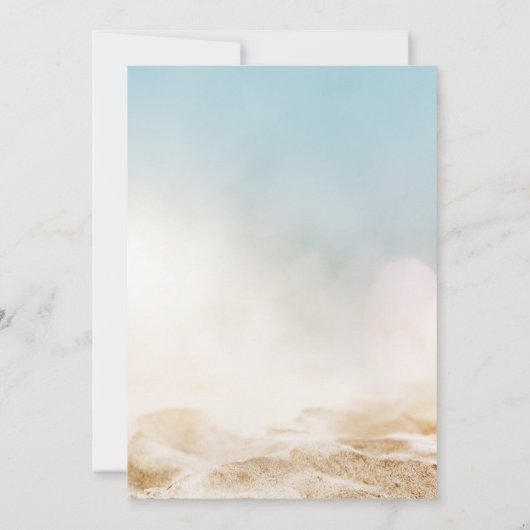 砂と空の葬儀招待状 (裏面)