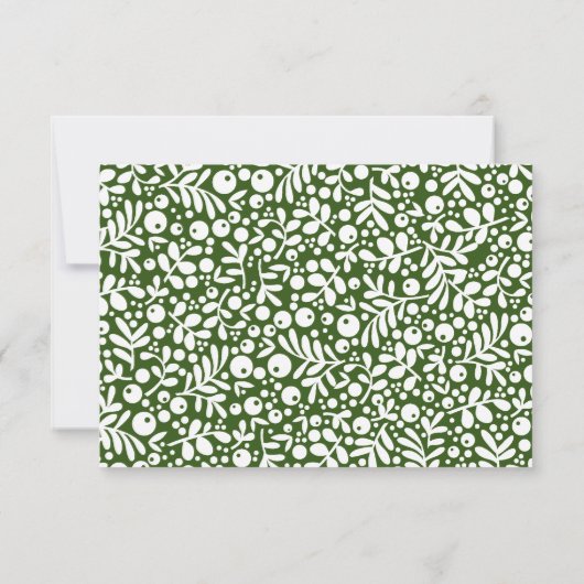 砂と緑の果実のノートカード サンキューカード (裏面)