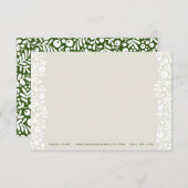 砂と緑の果実のノートカード サンキューカード (正面/裏面)