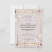 砂と自然ロマン結婚ツ 招待状 (裏面)