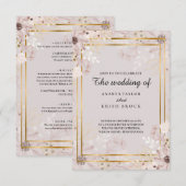 砂と自然ロマン結婚ツ 招待状 (正面/裏面)