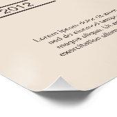 砂と茶色の犬メモリアルポートレート写真 ポスター (コーナー)