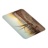 砂に書かれたブラフ頓の精神 砂州のビーチにて マグネット (右側)