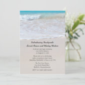 砂に書かれた結婚発表 招待状 (スタンド正面)